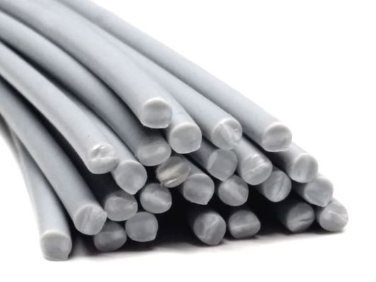 Kunststoffschweißdraht PP 4mm Rund Grau (RAL7040) 25 Stäbe